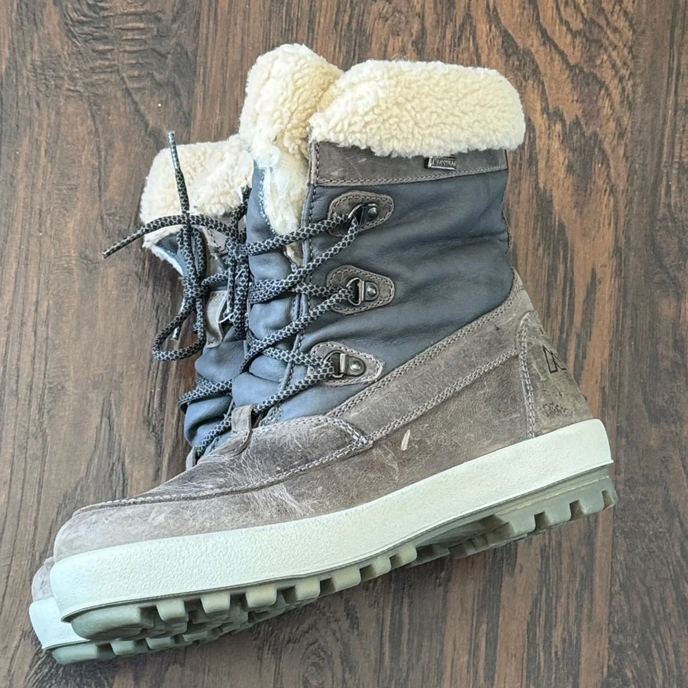 Alpine Design NEW Leather Gray Winter Waterproof Boots, Women’s Size 8.5 - Picture 14 of 16
